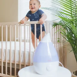 Crane Drop 1 Gallon Ultrasonic Cool Mist Humidifier - White