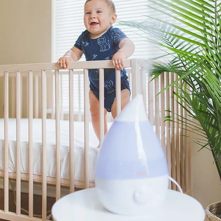 Crane Drop 1 Gallon Ultrasonic Cool Mist Humidifier - White