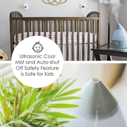 Crane Drop 1 Gallon Ultrasonic Cool Mist Humidifier - Grey