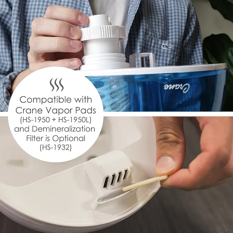 Crane Droplet 0.5 Gallon Ultrasonic Cool Mist Humidifier - Blue/White