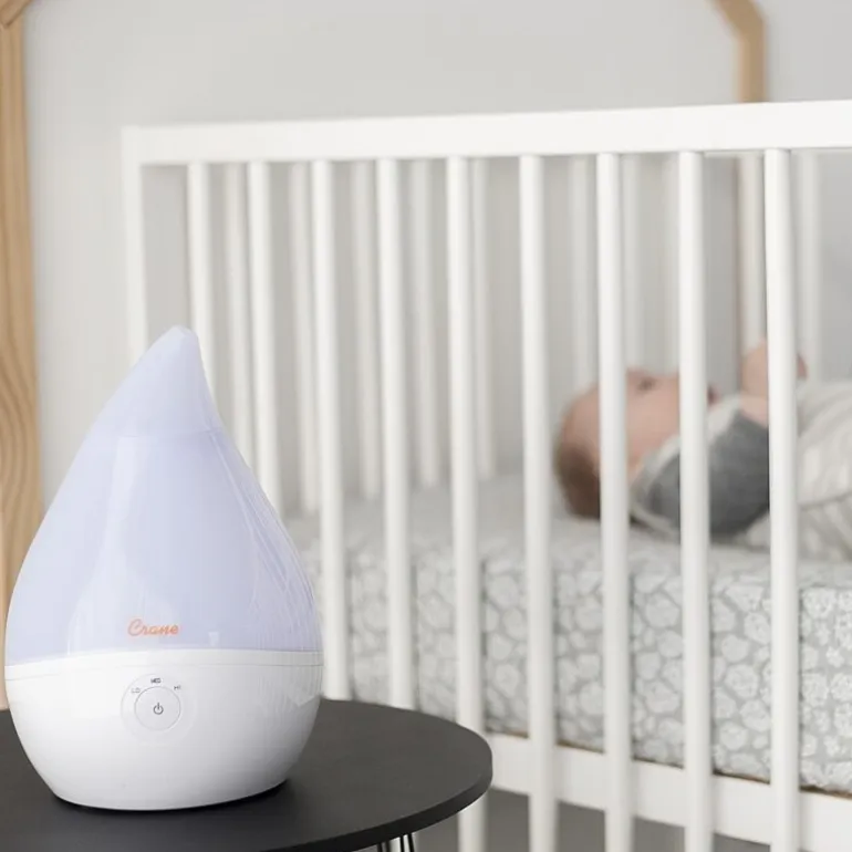 Crane Droplet 0.5 Gallon Ultrasonic Cool Mist Humidifier - White