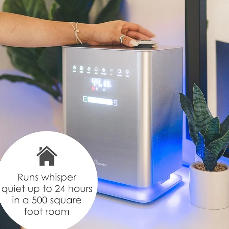 Crane 1.2 Gallon Ultrasonic Warm & Cool Mist Humidifier w/ Remote