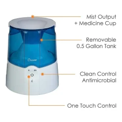 Crane 0.5 Gallon Warm Mist Humidifier