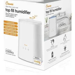 Crane 2-In-1 1.2 Gallon Ultrasonic Cool Mist Humidifier & Aroma Diffuser