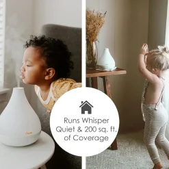 Crane 2-In-1 Personal 0.35 Gallon Ultrasonic Cool Mist Humidifier & Aroma Diffuser