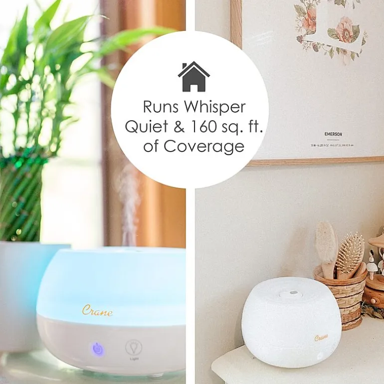 Crane 2-In-1 Personal 0.2 Gallon Ultrasonic Cool Mist Humidifier & Aroma Diffuser
