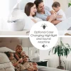 Crane 4-In-1 Top Fill 1 Gallon Cool Mist Humidifier with Sound Machine - Clear/White