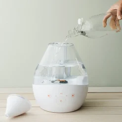 Crane 4-In-1 Top Fill 1 Gallon Cool Mist Humidifier with Sound Machine - Clear/White