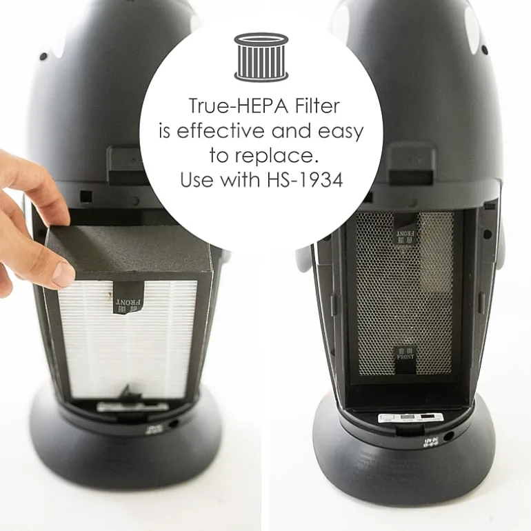 Crane True HEPA Air Purifier With Germicidal UV Light, 150 Sq Ft. Coverage, Penguin