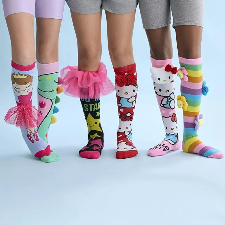 Crazy Sock Big Kid Unisex 1 Pair Hello Kitty Knee High Socks