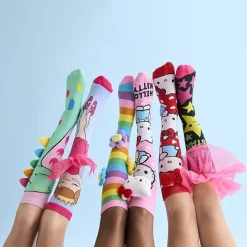Crazy Sock Big Kid Unisex 1 Pair Hello Kitty Knee High Socks