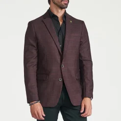CRICKETEER™ Mens Checked Stretch Fabric Regular Fit Sport Coat