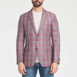 CRICKETEER™ Mens Plaid Stretch Fabric Regular Fit Sport Coat