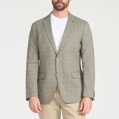 CRICKETEER™ Mens Plaid Stretch Fabric Regular Fit Sport Coat