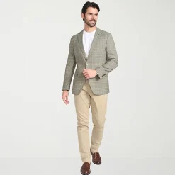 CRICKETEER™ Mens Plaid Stretch Fabric Regular Fit Sport Coat