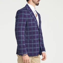 CRICKETEER™ Mens Plaid Stretch Fabric Regular Fit Sport Coat