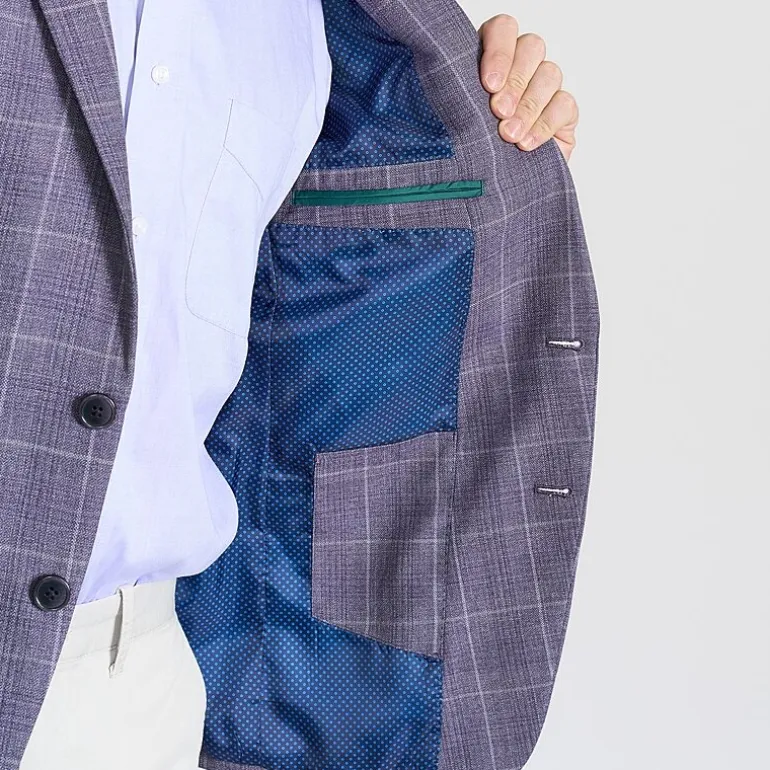 CRICKETEER™ Mens Plaid Stretch Fabric Regular Fit Sport Coat
