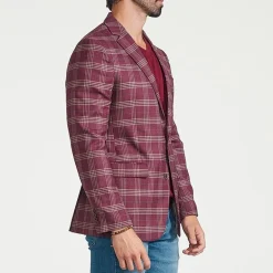 CRICKETEER™ Mens Plaid Stretch Fabric Regular Fit Sport Coat