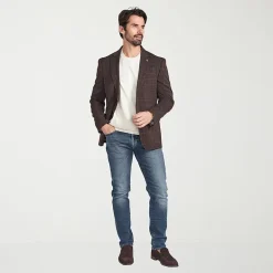 CRICKETEER™ Mens Plaid Stretch Fabric Regular Fit Sport Coat