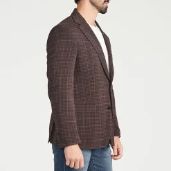 CRICKETEER™ Mens Plaid Stretch Fabric Regular Fit Sport Coat