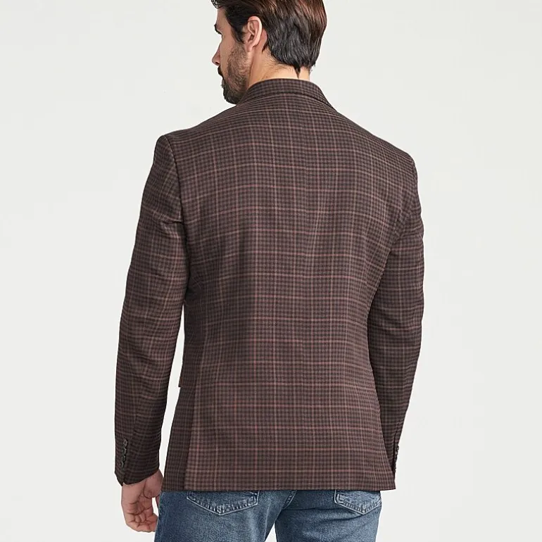 CRICKETEER™ Mens Plaid Stretch Fabric Regular Fit Sport Coat