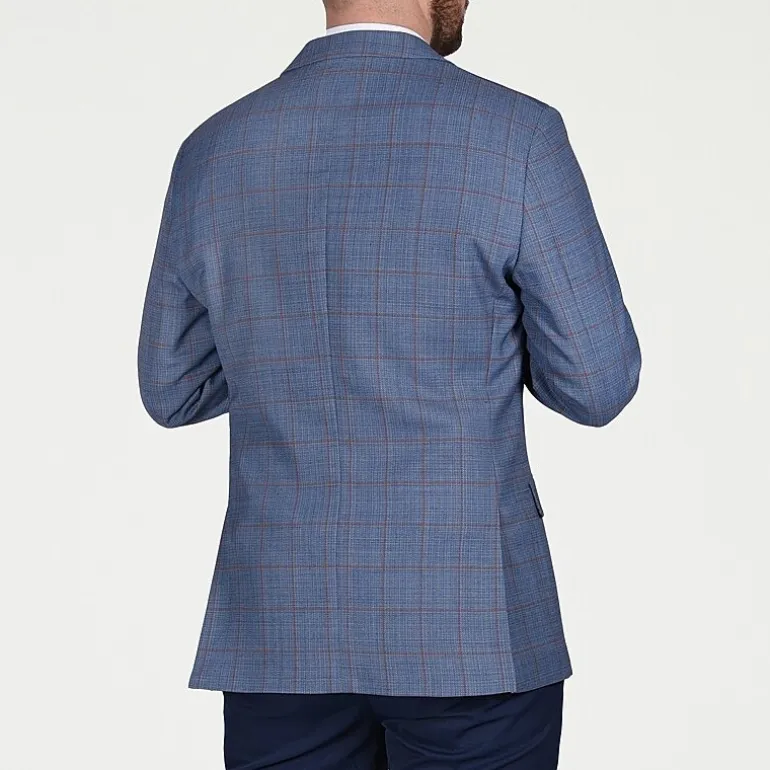 CRICKETEER™ Mens Windowpane Stretch Fabric Regular Fit Sport Coat