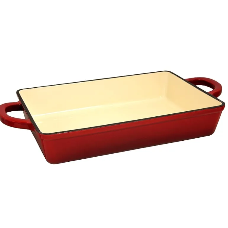 Crock Pot Artisan Enameled Cast Iron 13" Rectangular Lasagna Pan