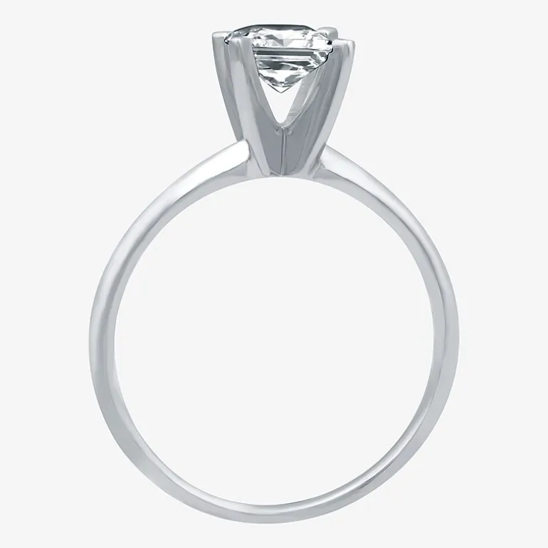 1 CT. Lab-Grown (G-H / SI1-SI2) Diamond Princess-cut Solitaire Engagement Ring in 10K Gold