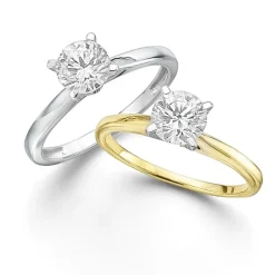 1 CT. Lab-Grown (G / SI2) Diamond Round Solitaire Engagement Ring in 10K Gold