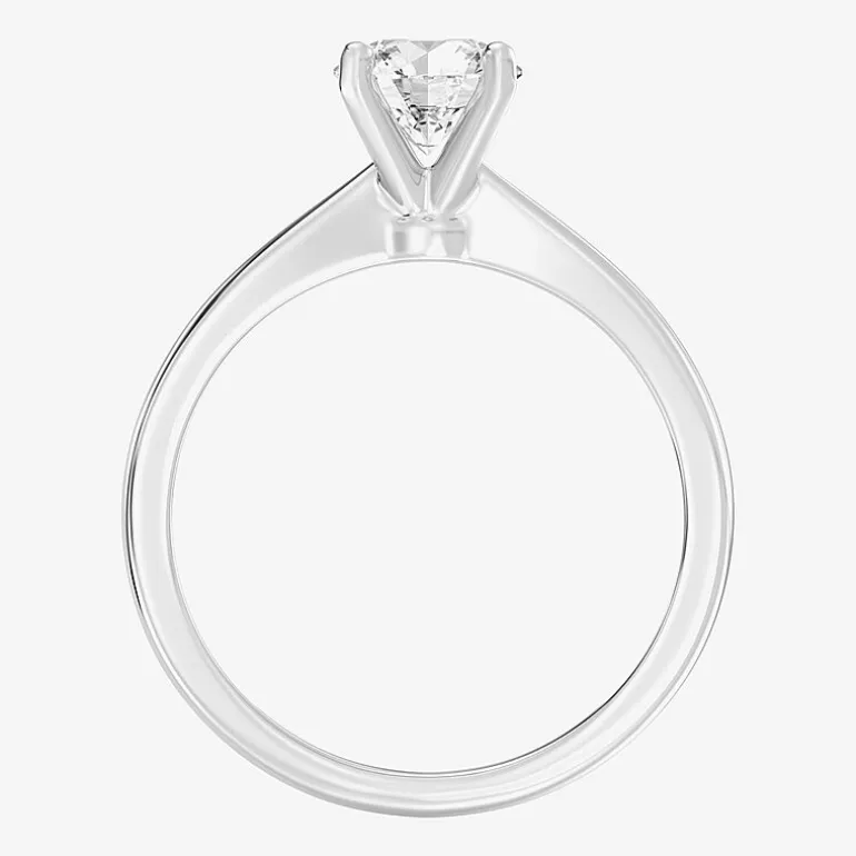 1 CT. Lab-Grown (G / SI2) Diamond Round Solitaire Engagement Ring in 10K Gold