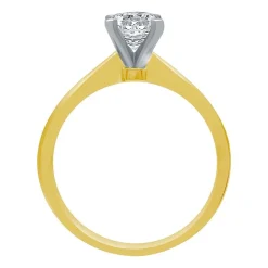 1 CT. Lab-Grown (G / SI2) Diamond Round Solitaire Engagement Ring in 10K Gold