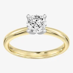 1 CT. Lab-Grown (G / SI2) Diamond Round Solitaire Engagement Ring in 10K Gold