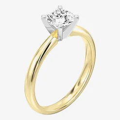 1 CT. Lab-Grown (G / SI2) Diamond Round Solitaire Engagement Ring in 10K Gold