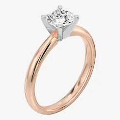 1 CT. Lab-Grown (G / SI2) Diamond Round Solitaire Engagement Ring in 10K Gold