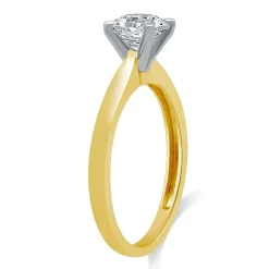 1 CT. Lab-Grown (G / SI2) Diamond Round Solitaire Engagement Ring in 10K Gold