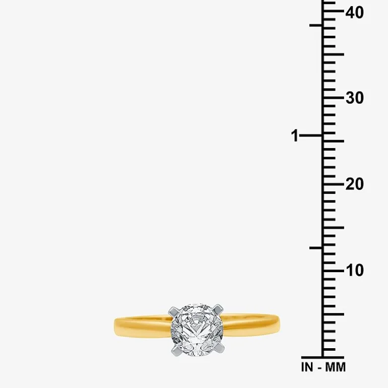 1 CT. Lab-Grown (G / SI2) Diamond Round Solitaire Engagement Ring in 10K Gold