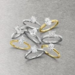 1 CT. Lab-Grown (G / SI2) Diamond Round Solitaire Engagement Ring in 10K Gold