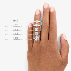 1 CT. Lab-Grown (G / SI2) Diamond Round Solitaire Engagement Ring in 10K Gold