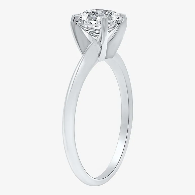 1 1/4 CT. Lab-Grown (G / SI2) Diamond Round Solitaire Engagement Ring In 14k Gold