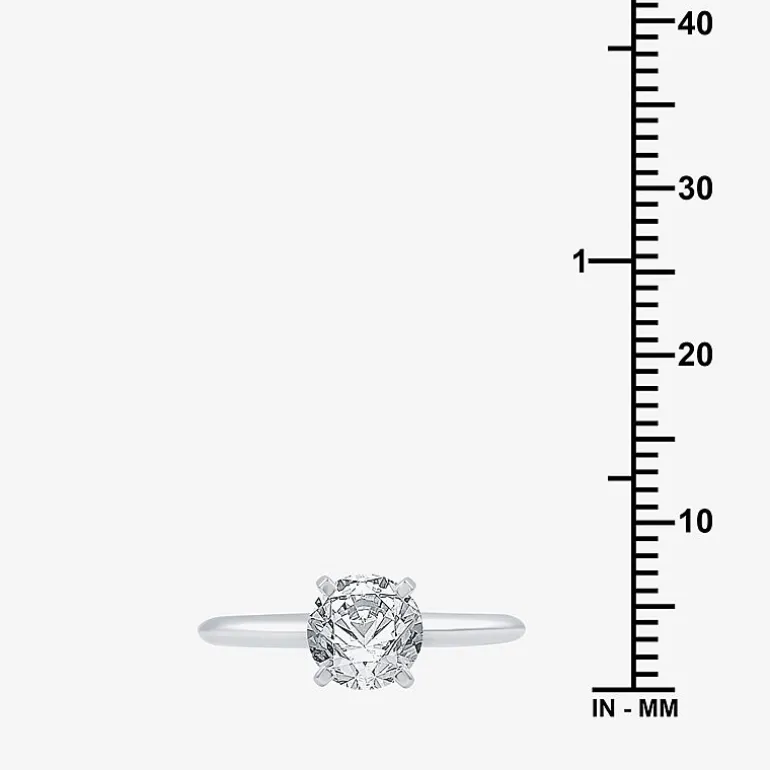 1 1/4 CT. Lab-Grown (G / SI2) Diamond Round Solitaire Engagement Ring In 14k Gold
