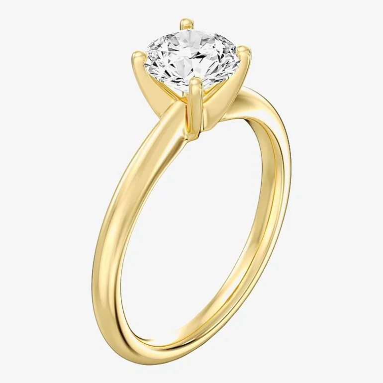 1 1/4 CT. Lab-Grown (G / SI2) Diamond Round Solitaire Engagement Ring In 14k Gold