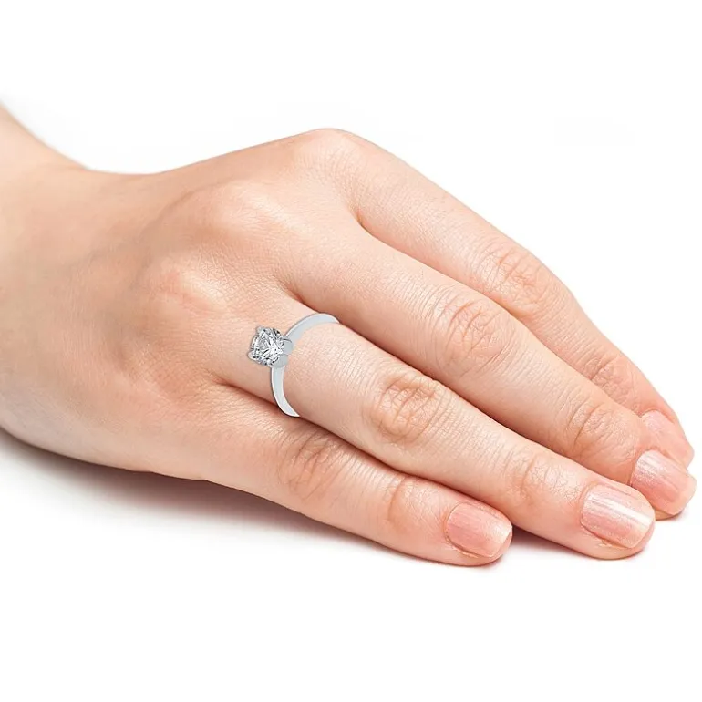 1 1/4 CT. Lab-Grown (G / SI2) Diamond Round Solitaire Engagement Ring In 14k Gold