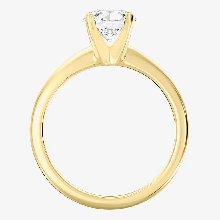 1 1/4 CT. Lab-Grown (G / SI2) Diamond Round Solitaire Engagement Ring In 14k Gold