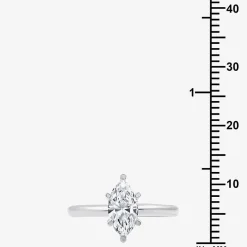 1 CT. Lab-Grown (G / SI1-SI2) Diamond Marquise-cut Solitaire Engagement Ring in 10K or 14K Gold