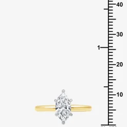 1 CT. Lab-Grown (G / SI1-SI2) Diamond Marquise-cut Solitaire Engagement Ring in 10K or 14K Gold