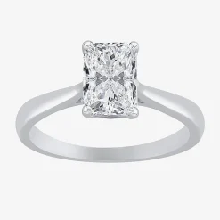 1 1/2 CT. Lab-Grown (G / VS2) Diamond 14K Gold Radiant-Cut Solitaire Engagement Ring