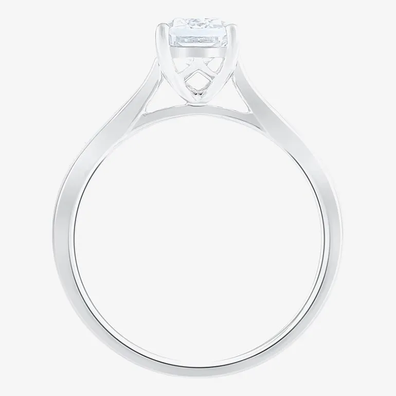 1 1/2 CT. Lab-Grown (G / VS2) Diamond 14K Gold Radiant-Cut Solitaire Engagement Ring