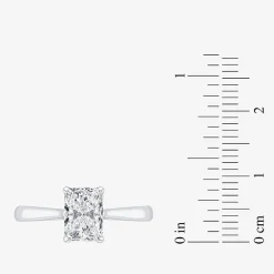 1 1/2 CT. Lab-Grown (G / VS2) Diamond 14K Gold Radiant-Cut Solitaire Engagement Ring