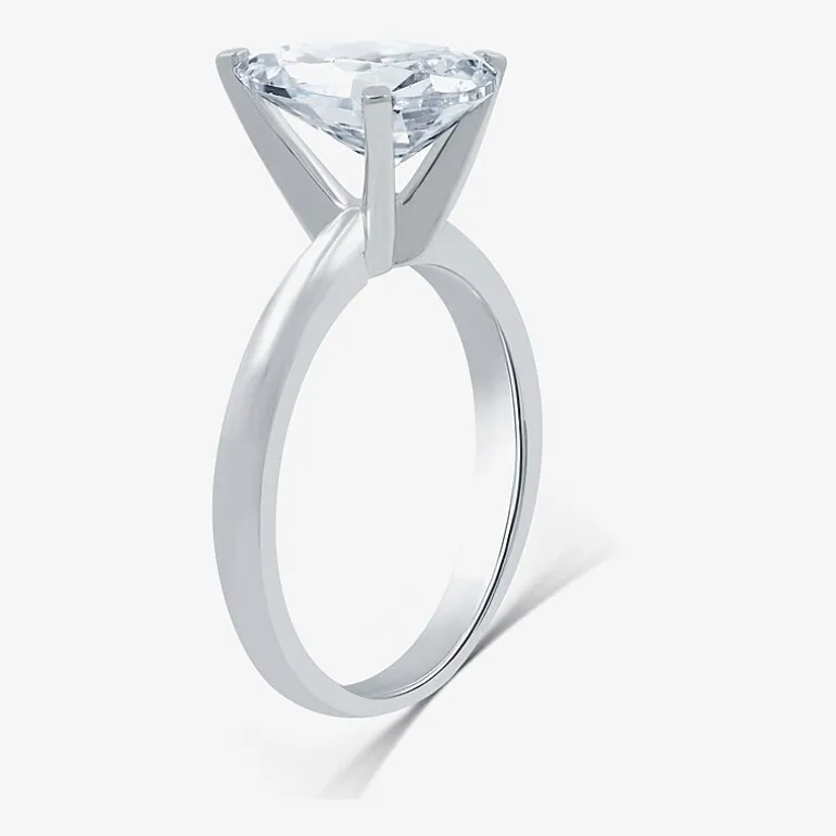 3 CT. Lab-Grown (G / VS2) Diamond Pear Solitaire Engagement Ring in14K Gold