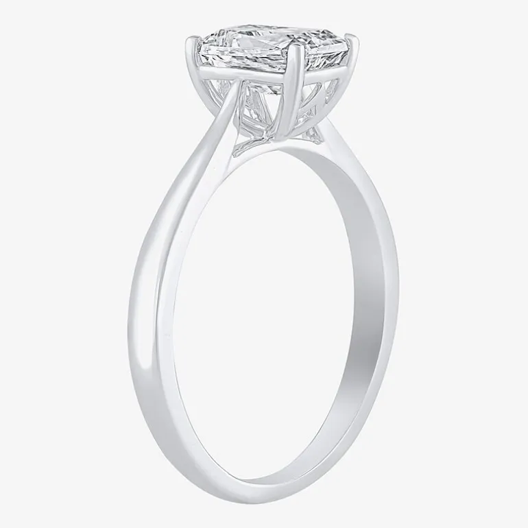 1 CT. Lab-Grown (G / VS2) Diamond Radiant-cut Solitaire Engagement Ring in 10K Gold